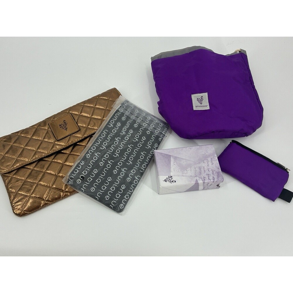 Younique Beachfront Collection Bronze Bag Travel Accessory Bundle Wax Stamp